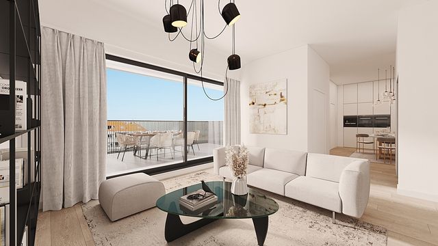Residentie Kaaiman - penthouse duplex met ruime leefruimte en terras met zicht op staketsel en jachtclub